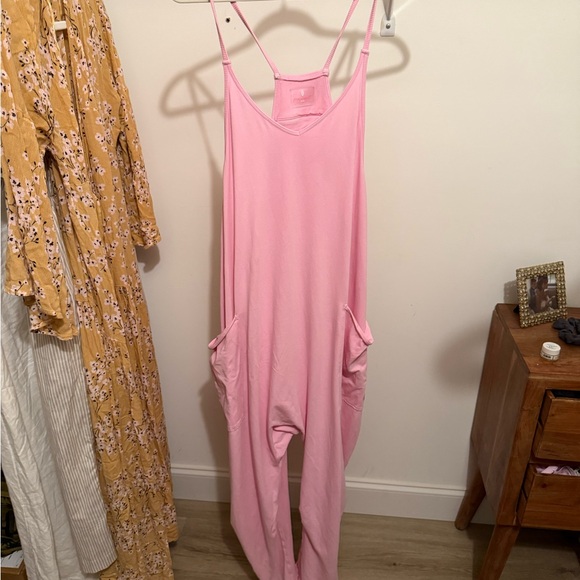 FP Movement by Free People Light Pink hot shot onsie Jumpsuit - Picture 3 of 5